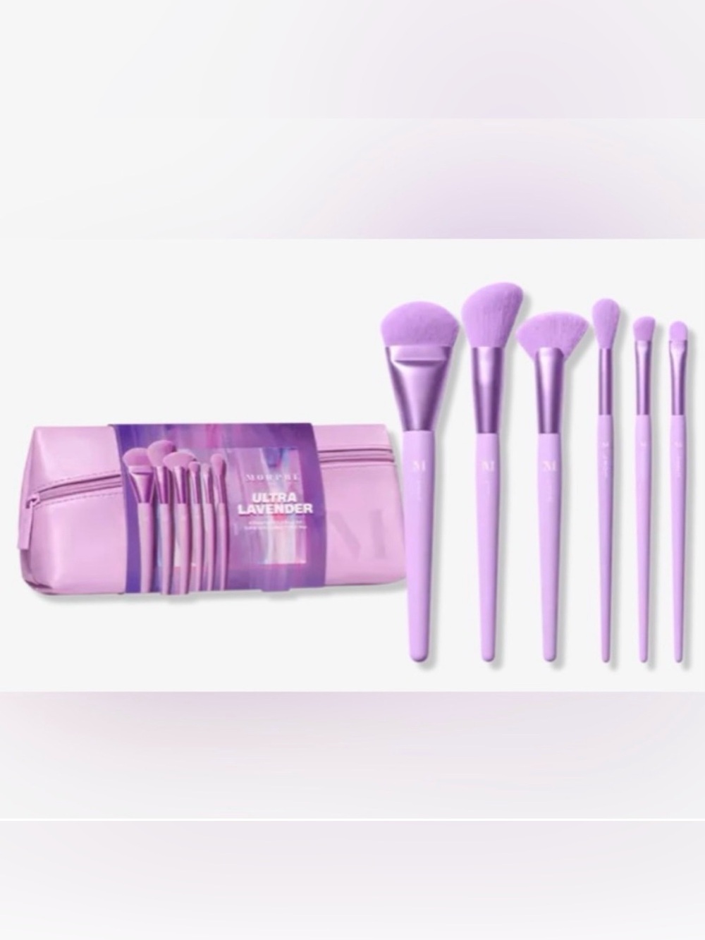 Morphe Limited Edition Ultralavender Makeup
Brushes and Bag Set - NWT